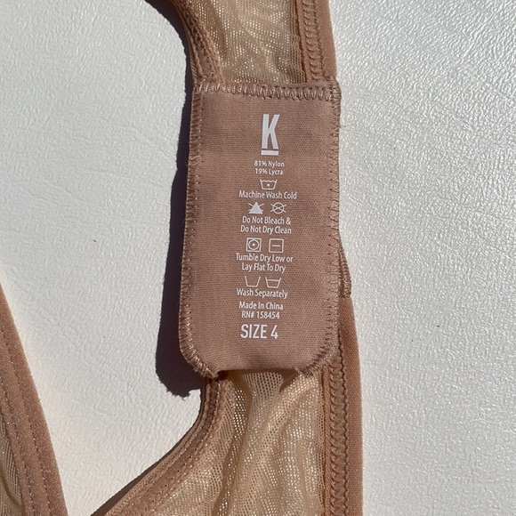 Kit undergarments Mesh tank bra & thong size 4 - Picture 7 of 14